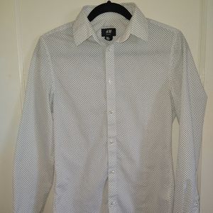 H&M/XS/Slim Fit/Men's/Cotton White
